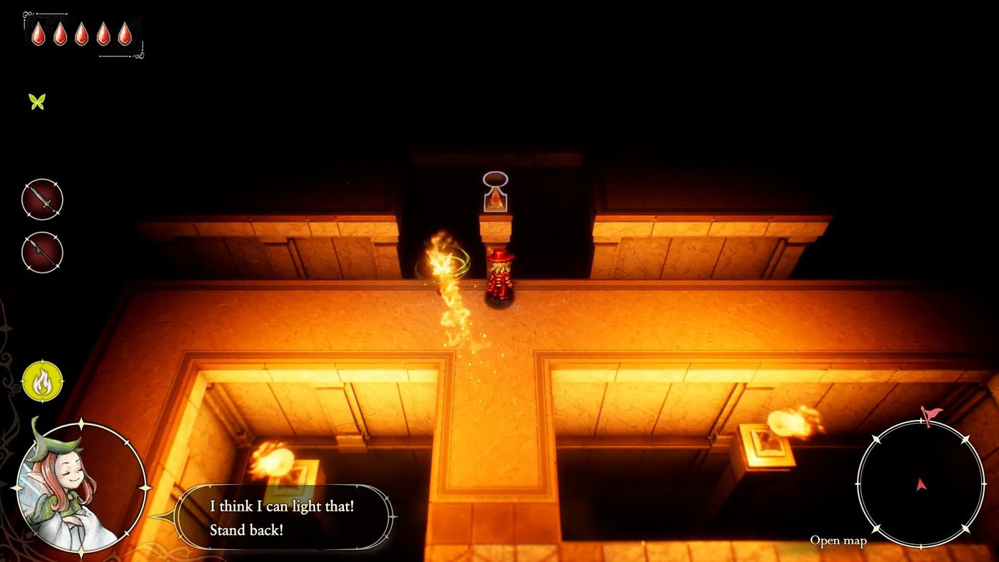 A puzzle shrine location in The Adventures of Elliot: The Millennium Tales