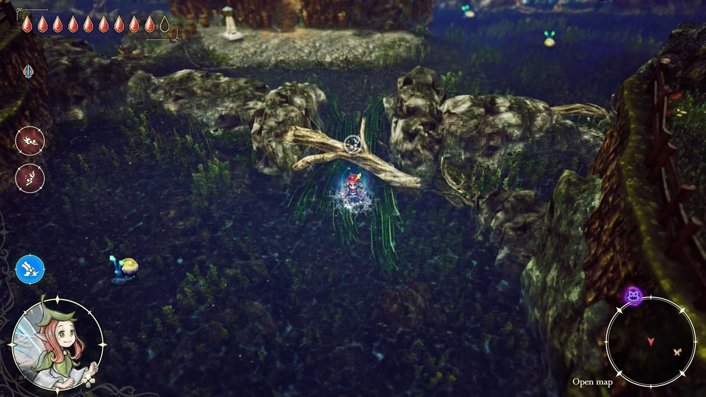 Elliot facing enemies during action RPG combat in The Adventures of Elliot
