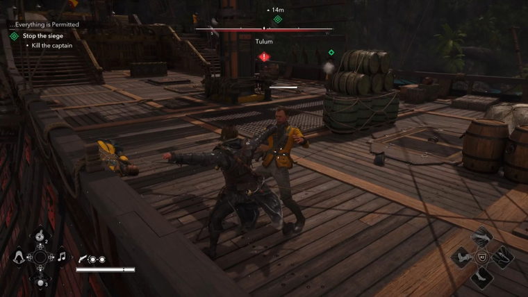 Edward fighting enemies in Assassin’s Creed Black Flag Resynced